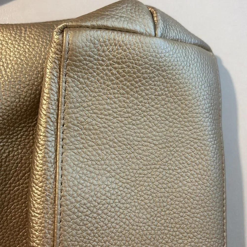 Laggo Genuine Leather Gold  Bella Hobo Bag / Excellent